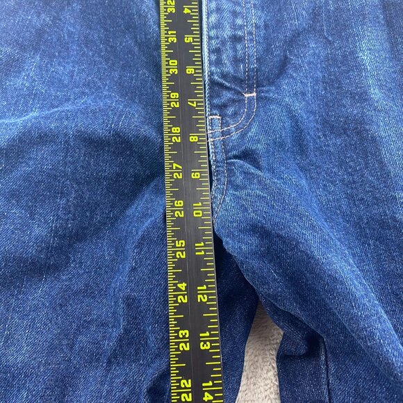Dickies Men's Work Jeans 35x28 Hemmed Straight Flame-Resistant FR Blue Denim Wor - Picture 7 of 16